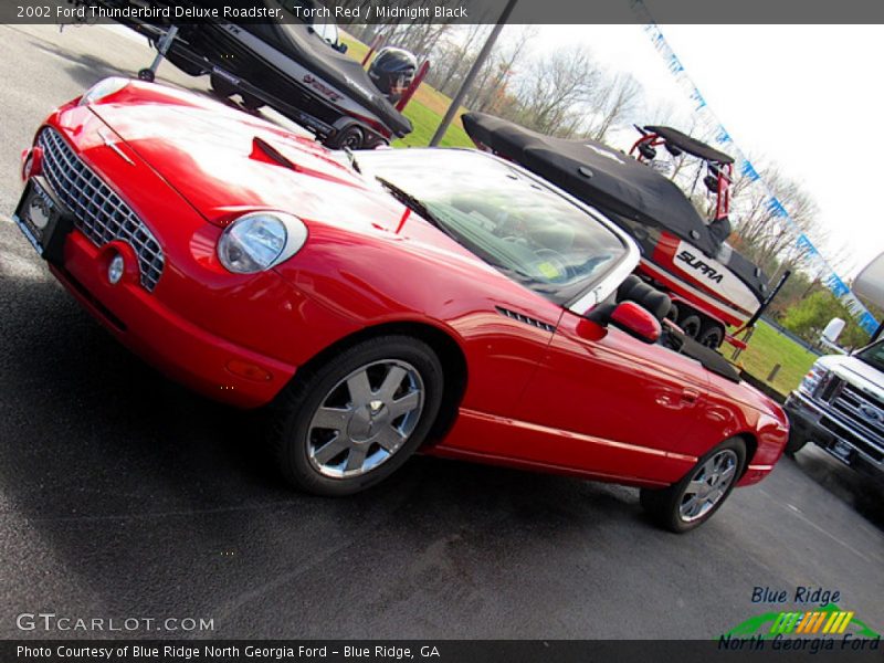 Torch Red / Midnight Black 2002 Ford Thunderbird Deluxe Roadster