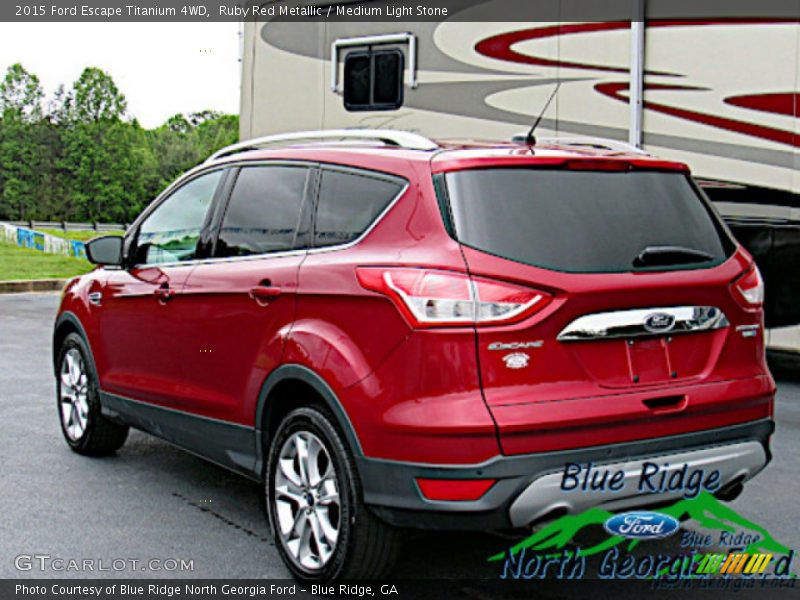 Ruby Red Metallic / Medium Light Stone 2015 Ford Escape Titanium 4WD