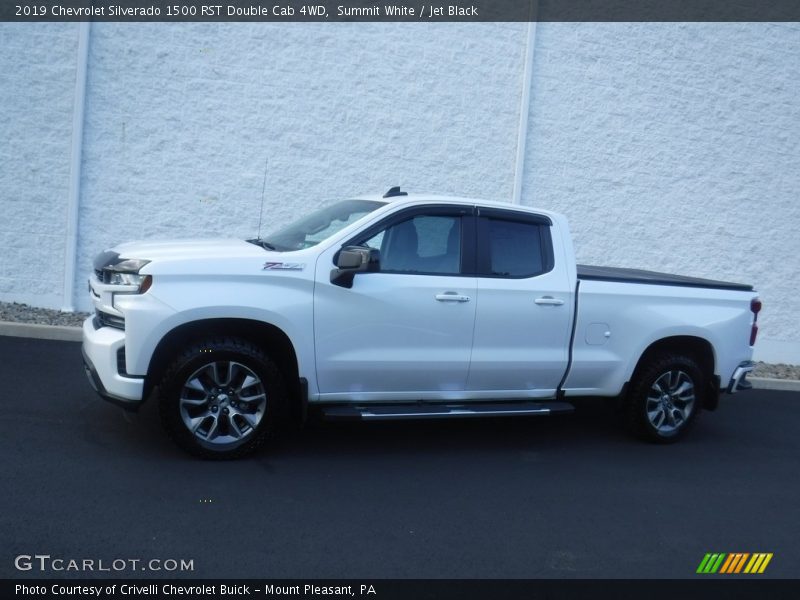 Summit White / Jet Black 2019 Chevrolet Silverado 1500 RST Double Cab 4WD