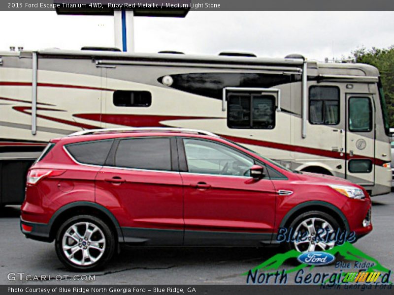 Ruby Red Metallic / Medium Light Stone 2015 Ford Escape Titanium 4WD