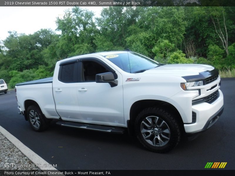 Summit White / Jet Black 2019 Chevrolet Silverado 1500 RST Double Cab 4WD