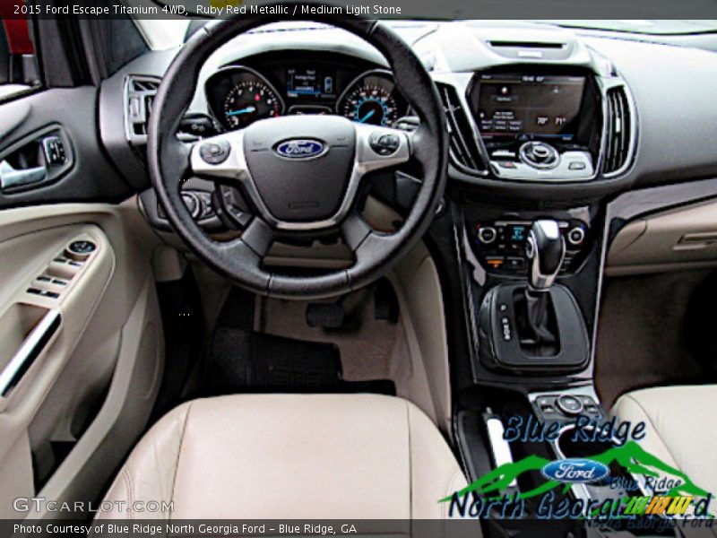 Ruby Red Metallic / Medium Light Stone 2015 Ford Escape Titanium 4WD