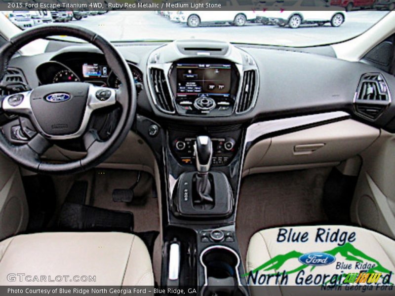 Ruby Red Metallic / Medium Light Stone 2015 Ford Escape Titanium 4WD