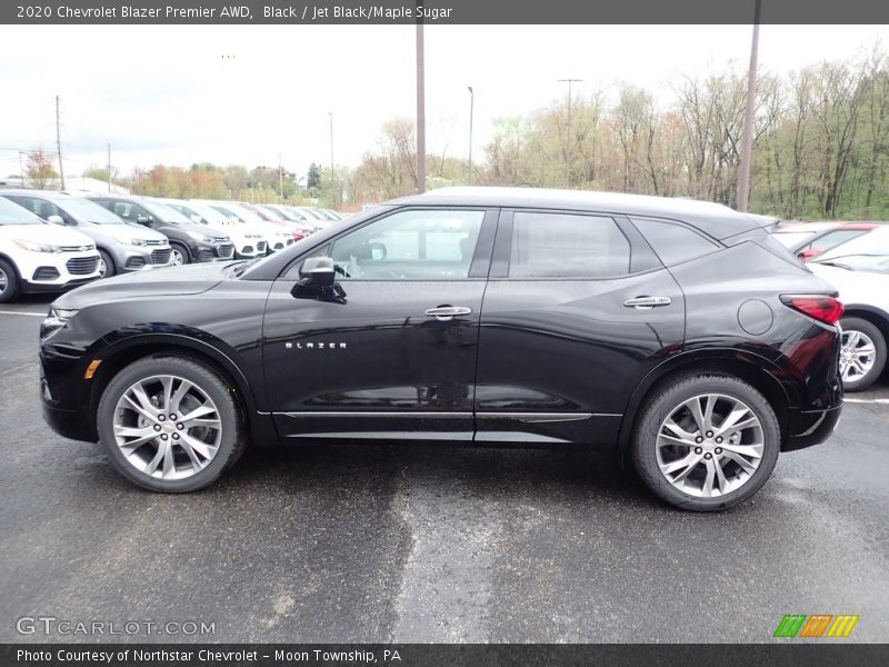Black / Jet Black/Maple Sugar 2020 Chevrolet Blazer Premier AWD