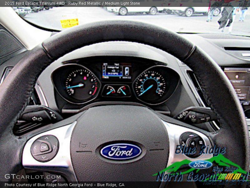 Ruby Red Metallic / Medium Light Stone 2015 Ford Escape Titanium 4WD