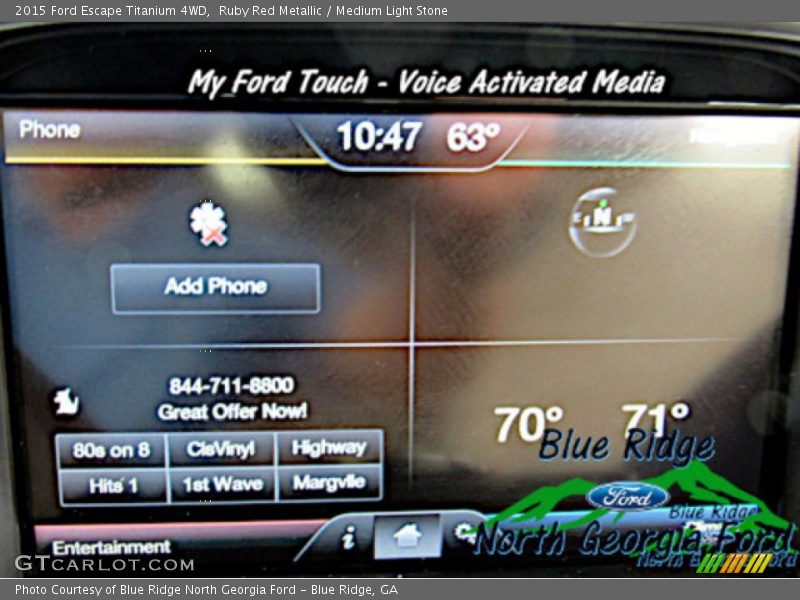 Ruby Red Metallic / Medium Light Stone 2015 Ford Escape Titanium 4WD