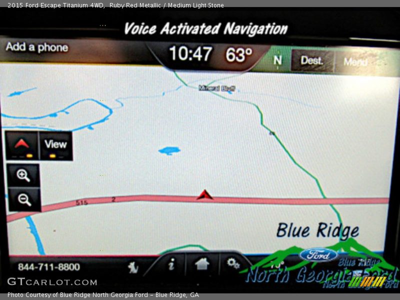 Ruby Red Metallic / Medium Light Stone 2015 Ford Escape Titanium 4WD