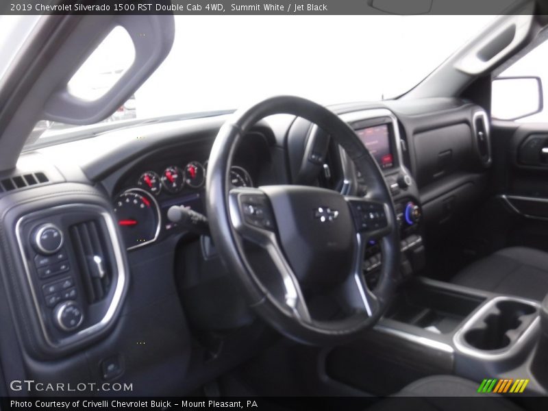 Summit White / Jet Black 2019 Chevrolet Silverado 1500 RST Double Cab 4WD