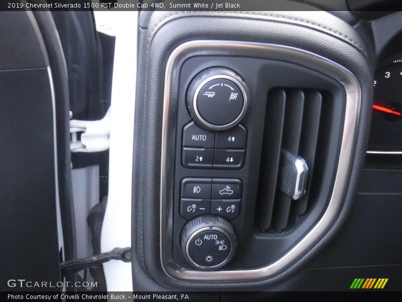 Summit White / Jet Black 2019 Chevrolet Silverado 1500 RST Double Cab 4WD