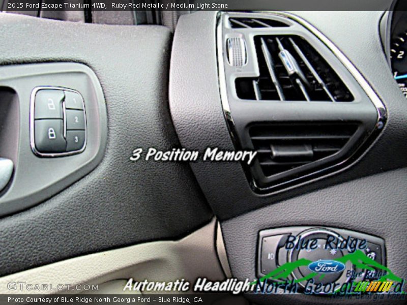Ruby Red Metallic / Medium Light Stone 2015 Ford Escape Titanium 4WD