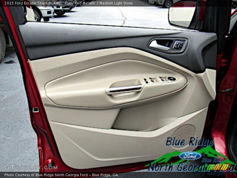 Ruby Red Metallic / Medium Light Stone 2015 Ford Escape Titanium 4WD