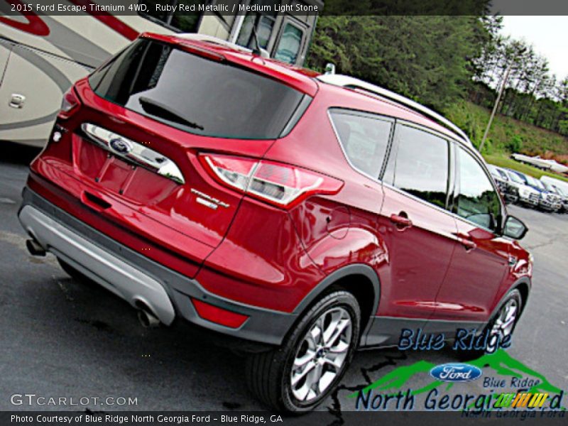 Ruby Red Metallic / Medium Light Stone 2015 Ford Escape Titanium 4WD