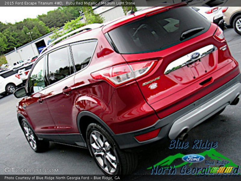 Ruby Red Metallic / Medium Light Stone 2015 Ford Escape Titanium 4WD