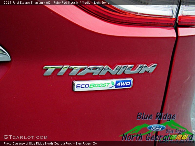 Ruby Red Metallic / Medium Light Stone 2015 Ford Escape Titanium 4WD