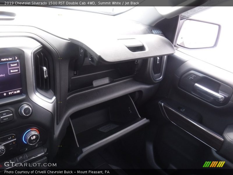 Summit White / Jet Black 2019 Chevrolet Silverado 1500 RST Double Cab 4WD