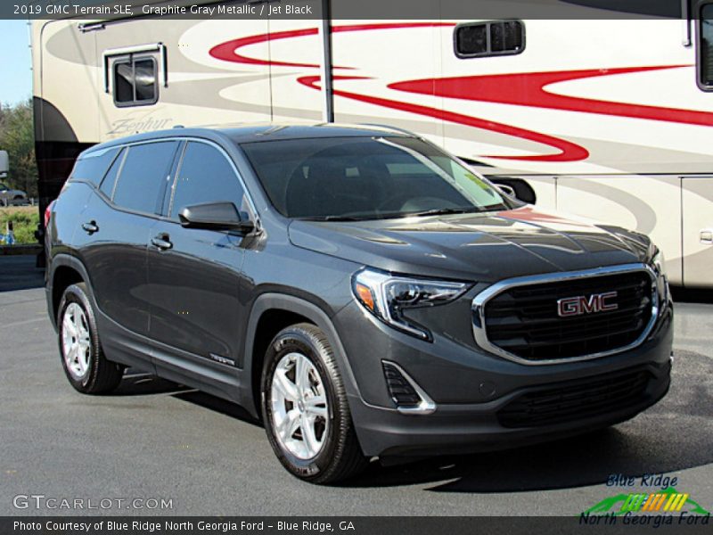 Graphite Gray Metallic / Jet Black 2019 GMC Terrain SLE