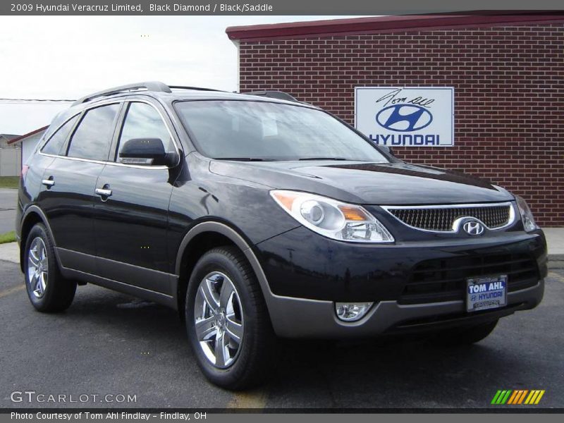 Black Diamond / Black/Saddle 2009 Hyundai Veracruz Limited