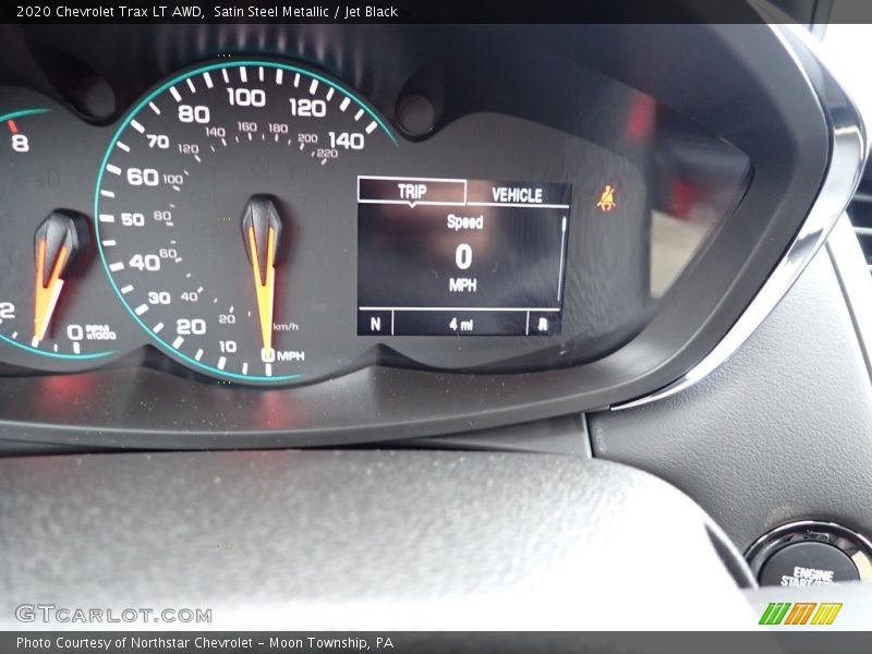 Satin Steel Metallic / Jet Black 2020 Chevrolet Trax LT AWD