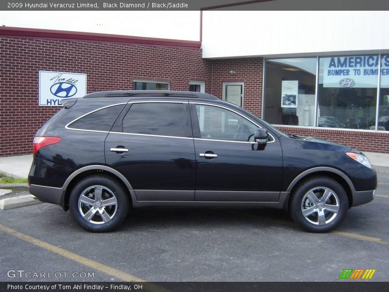 Black Diamond / Black/Saddle 2009 Hyundai Veracruz Limited