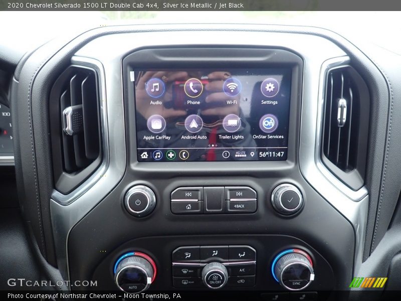Silver Ice Metallic / Jet Black 2020 Chevrolet Silverado 1500 LT Double Cab 4x4