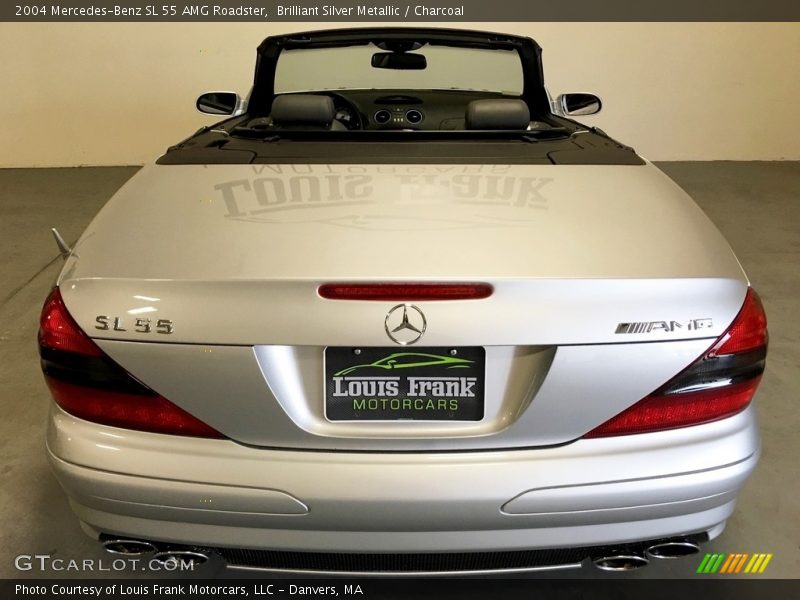 Brilliant Silver Metallic / Charcoal 2004 Mercedes-Benz SL 55 AMG Roadster