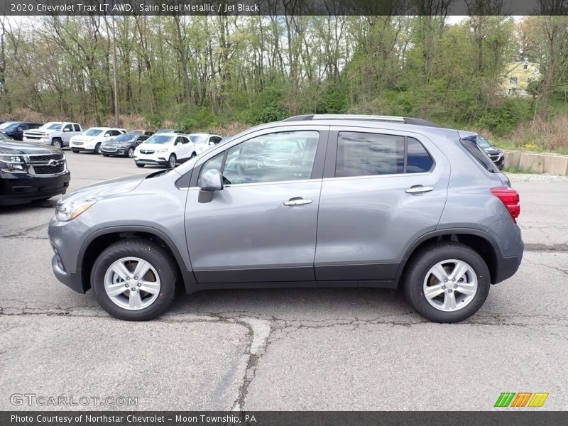 Satin Steel Metallic / Jet Black 2020 Chevrolet Trax LT AWD