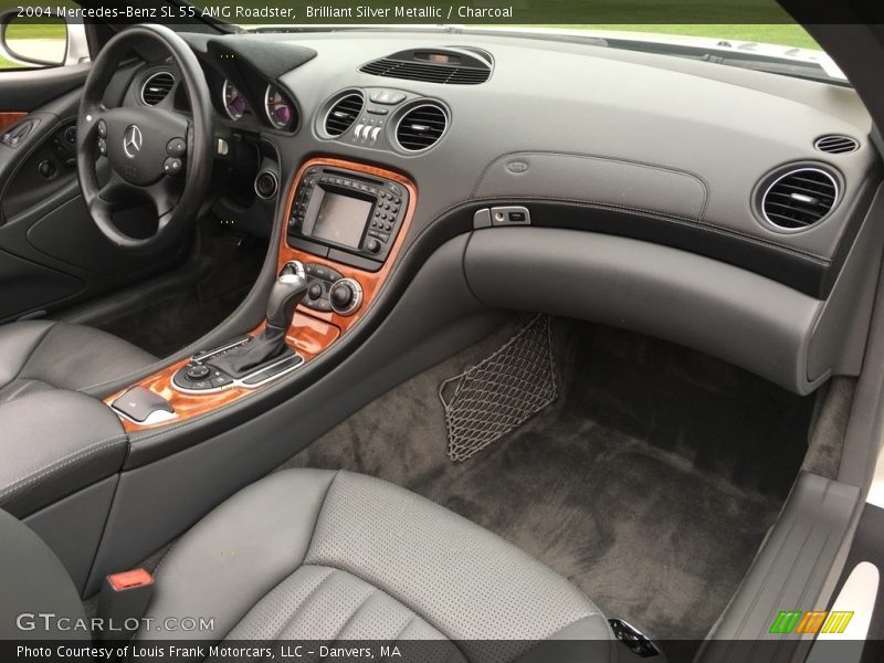 Brilliant Silver Metallic / Charcoal 2004 Mercedes-Benz SL 55 AMG Roadster