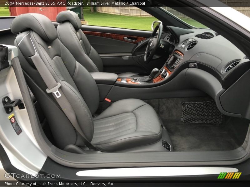 Brilliant Silver Metallic / Charcoal 2004 Mercedes-Benz SL 55 AMG Roadster