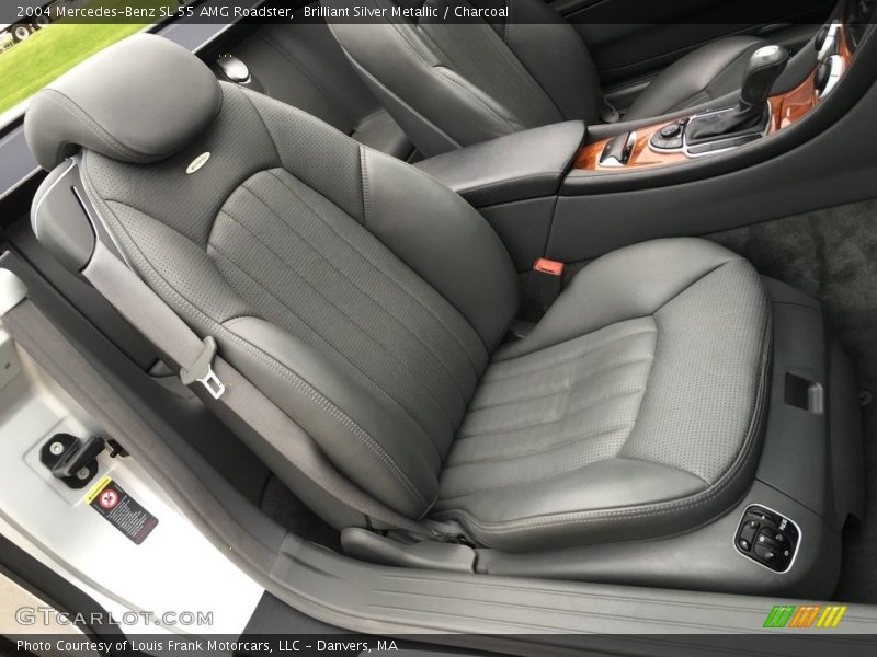 Brilliant Silver Metallic / Charcoal 2004 Mercedes-Benz SL 55 AMG Roadster