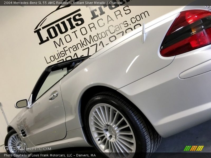 Brilliant Silver Metallic / Charcoal 2004 Mercedes-Benz SL 55 AMG Roadster