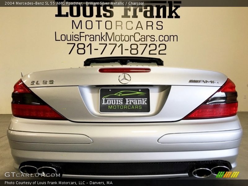 Brilliant Silver Metallic / Charcoal 2004 Mercedes-Benz SL 55 AMG Roadster