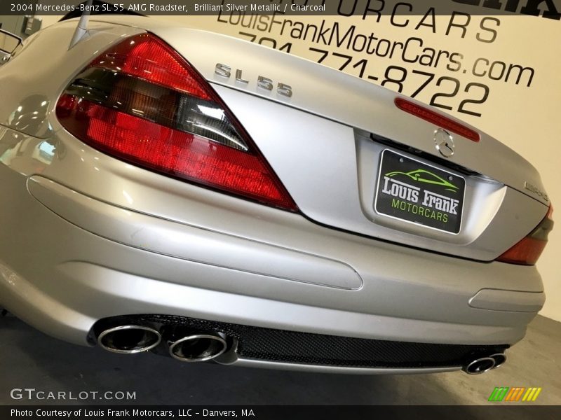 Brilliant Silver Metallic / Charcoal 2004 Mercedes-Benz SL 55 AMG Roadster