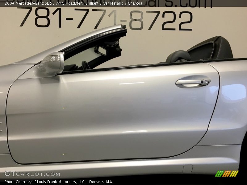 Brilliant Silver Metallic / Charcoal 2004 Mercedes-Benz SL 55 AMG Roadster