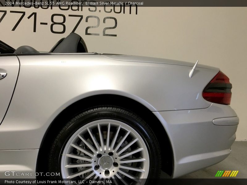 Brilliant Silver Metallic / Charcoal 2004 Mercedes-Benz SL 55 AMG Roadster