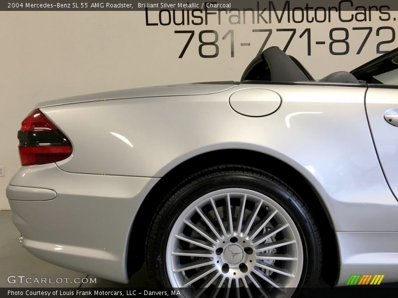 Brilliant Silver Metallic / Charcoal 2004 Mercedes-Benz SL 55 AMG Roadster
