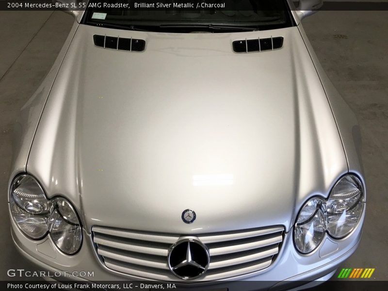 Brilliant Silver Metallic / Charcoal 2004 Mercedes-Benz SL 55 AMG Roadster