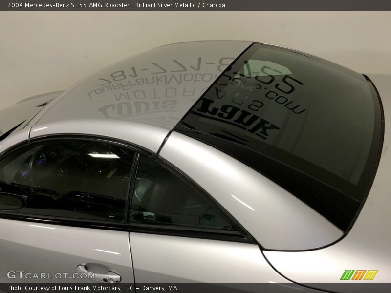 Brilliant Silver Metallic / Charcoal 2004 Mercedes-Benz SL 55 AMG Roadster