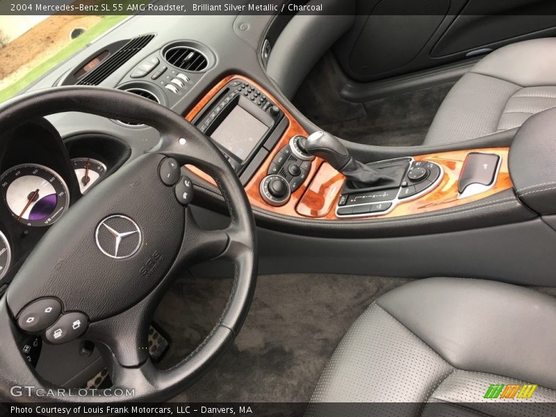 Brilliant Silver Metallic / Charcoal 2004 Mercedes-Benz SL 55 AMG Roadster