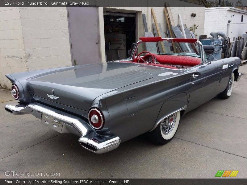 Gunmetal Gray / Red 1957 Ford Thunderbird