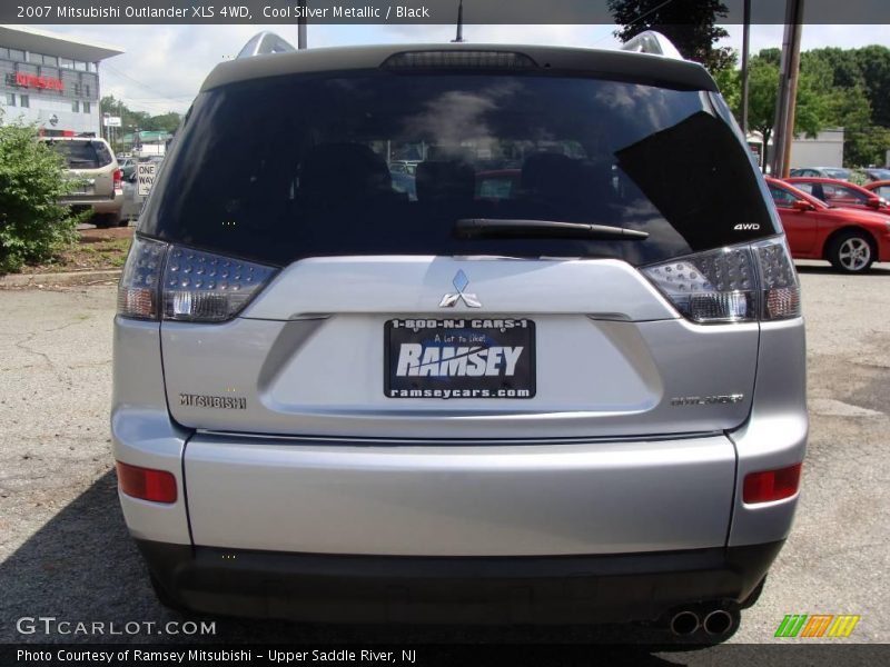 Cool Silver Metallic / Black 2007 Mitsubishi Outlander XLS 4WD