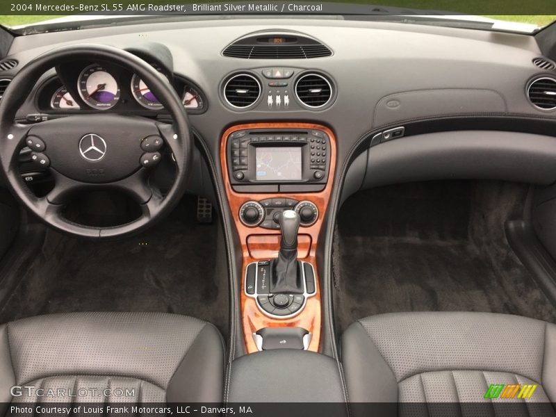 Brilliant Silver Metallic / Charcoal 2004 Mercedes-Benz SL 55 AMG Roadster
