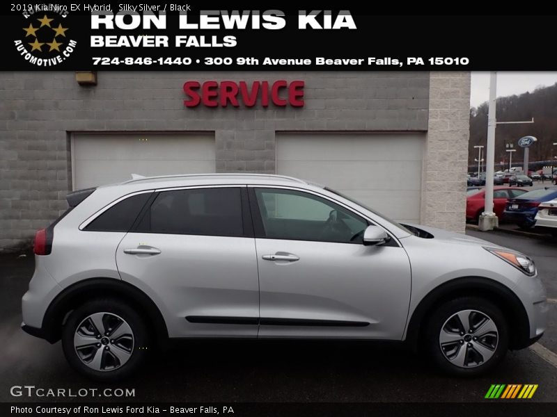 Silky Silver / Black 2019 Kia Niro EX Hybrid