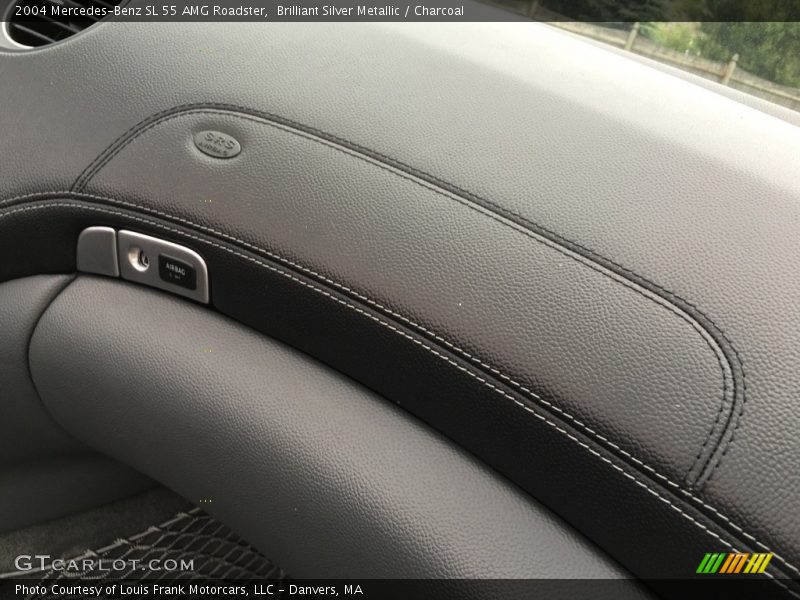 Brilliant Silver Metallic / Charcoal 2004 Mercedes-Benz SL 55 AMG Roadster
