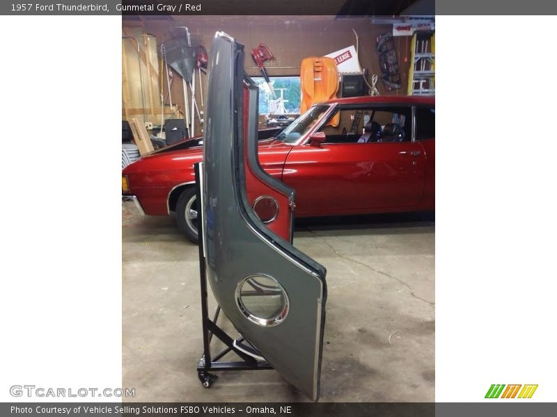 Gunmetal Gray / Red 1957 Ford Thunderbird