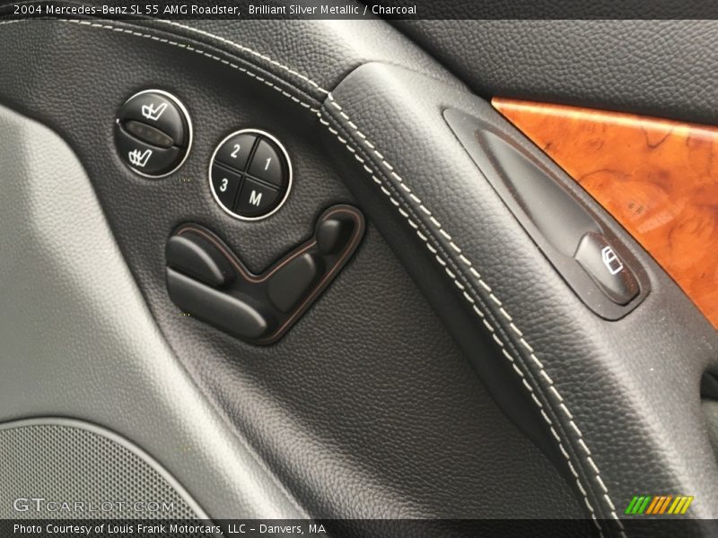 Brilliant Silver Metallic / Charcoal 2004 Mercedes-Benz SL 55 AMG Roadster