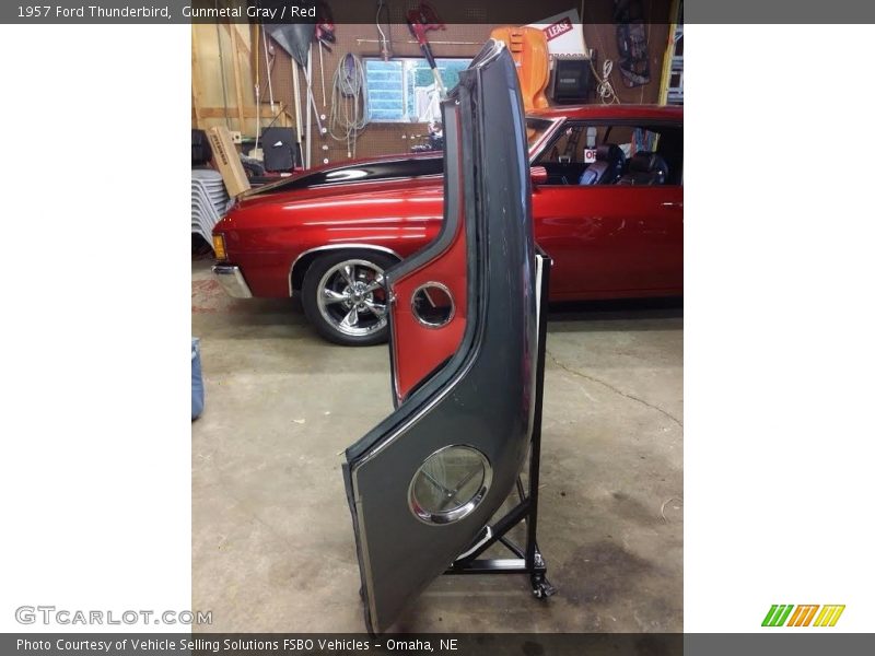 Gunmetal Gray / Red 1957 Ford Thunderbird