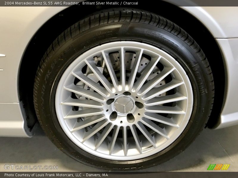 Brilliant Silver Metallic / Charcoal 2004 Mercedes-Benz SL 55 AMG Roadster
