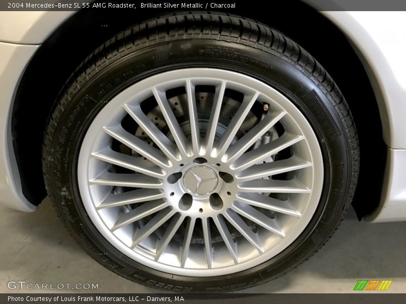 Brilliant Silver Metallic / Charcoal 2004 Mercedes-Benz SL 55 AMG Roadster