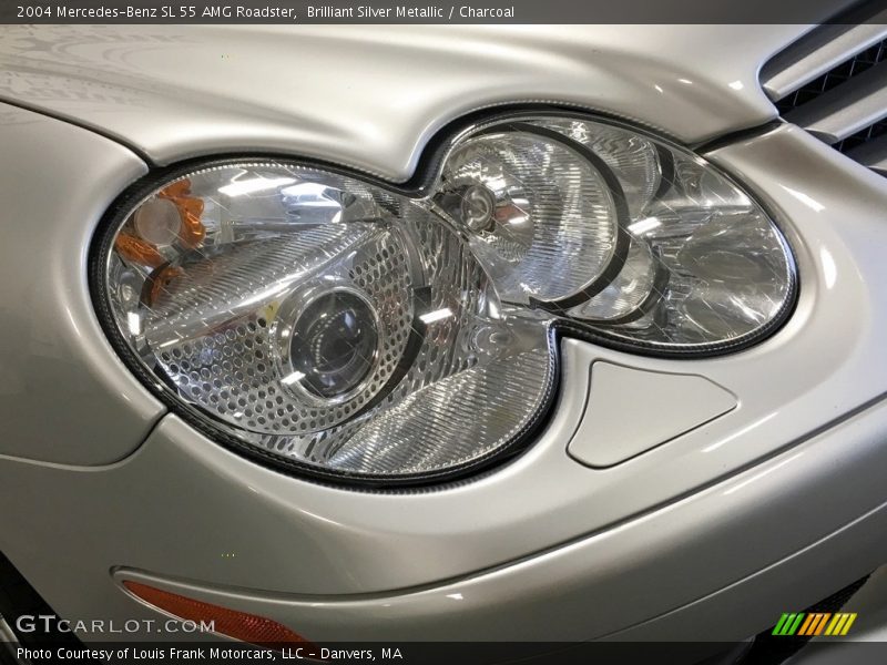 Brilliant Silver Metallic / Charcoal 2004 Mercedes-Benz SL 55 AMG Roadster
