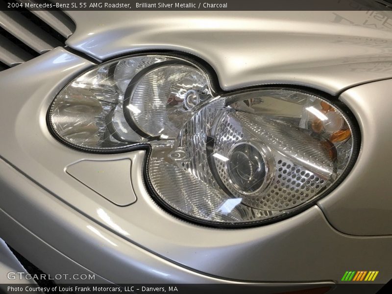 Brilliant Silver Metallic / Charcoal 2004 Mercedes-Benz SL 55 AMG Roadster
